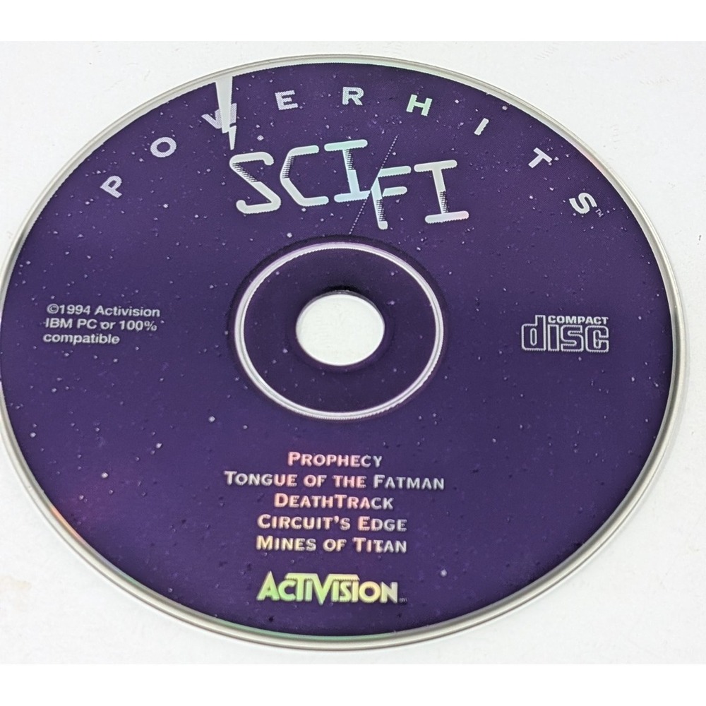 Sci-Fi Power Hits PC Game CD-ROM Activision Prophecy Tongue of The Fatman & More